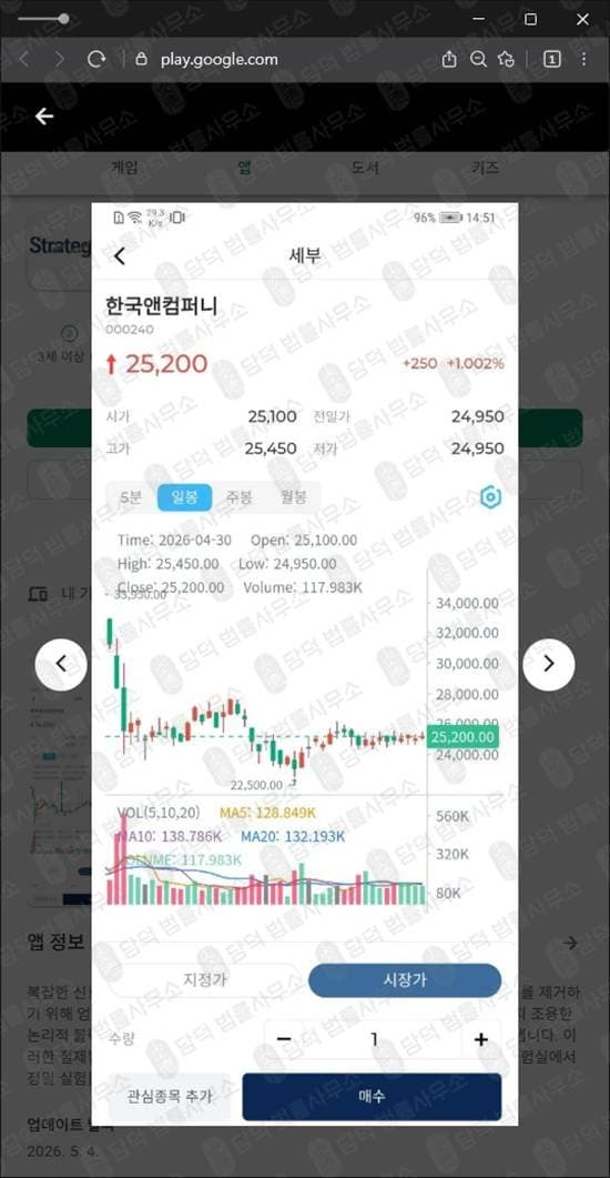 이 사진은 담덕법률사무소에서 캡쳐해둔 스트래티지맥스(Strategy Max) 웹사이트 캡쳐 사진이며 URL은 v210stock.xyz 입니다.